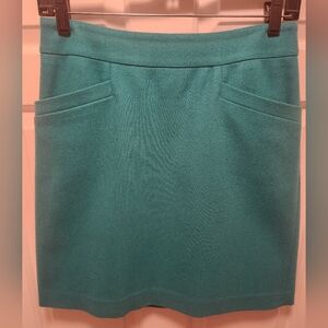 Ann Taylor Wool Mini Skirt With Lining Size 0 EUC